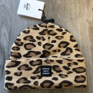 Herschel Leopard Print Beanie / Toque